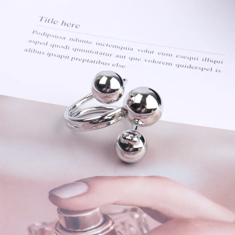 Geometric Irregular Exaggerated Metal Rings for Women Shiny Gold Silver Color Punk Rings Jewelry Accessories Gifts gold color rings silver ring finger ring gold color ring adjustable rings