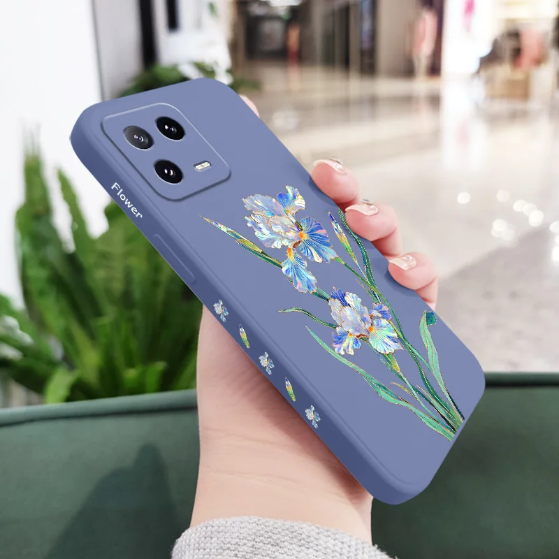 Messenger Flower Phone Case - Liquid Silicone Design