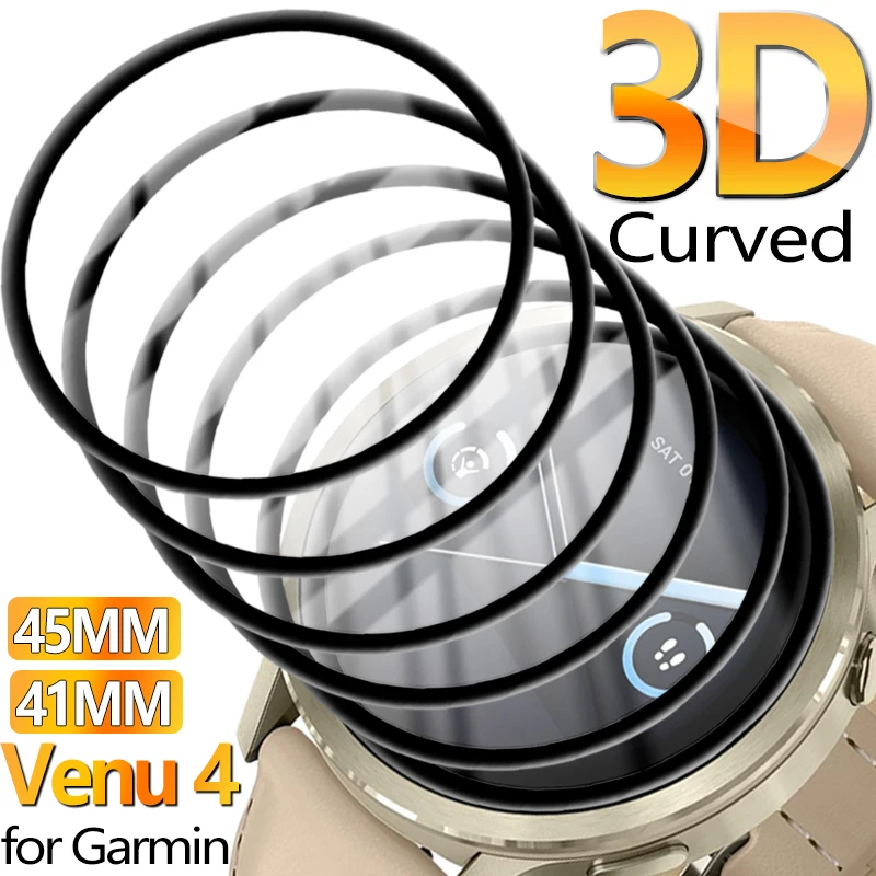 for Garmin Venu4 Screen Protectors Anti-scratch Smartwatch Protective Cover for Garmin Venu 4 41/45MM 3D Coverage Watch Films