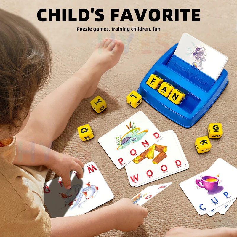 Letter Matching Early Educational Toys Baby Letters Cards Match Game Boys Girls Preschool Learning Language Interactive Toy Gift 3