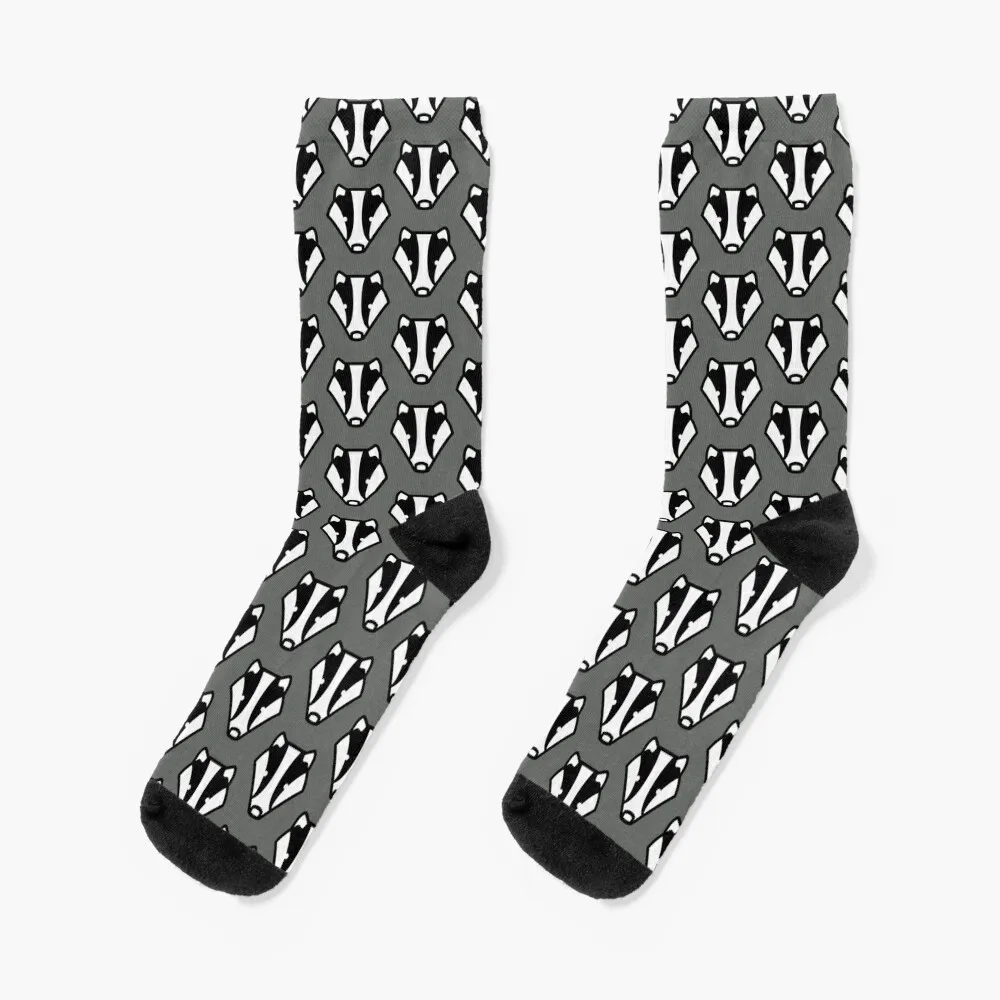 Badger badger badger grey and black design Socks Men's gift Woman Socks Men's пакет для ов gift 11 5 х 12 х 8 см