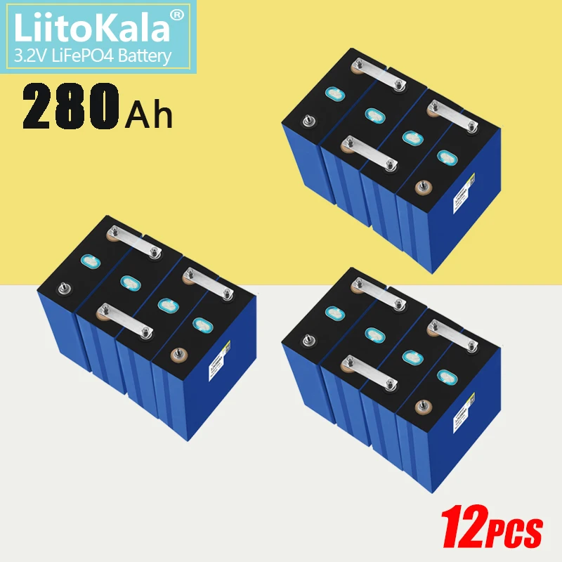 

Литий-железо-фосфатный аккумулятор LiitoKala, 3,2 в, а/ч, 12 шт.