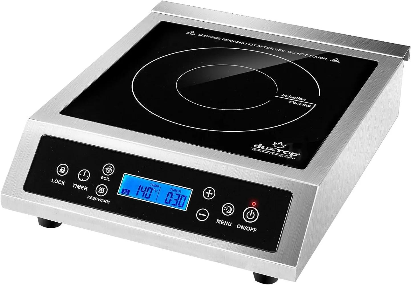 

Duxtop Professional Portable Induction Cooktop, Commercial Range Countertop Burner, 1800 Watts