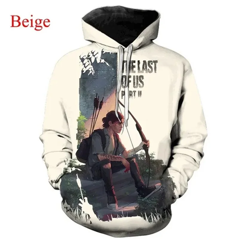 thumbnail image 1 of Sudadera con capucha con estampado 3D de The Last Of Us Part II para hombre y mujer, estilo hip hop, informal, de gran tamaño, 1 of 4