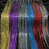 90cm Shiny Sparkle Threads Glitter Hair Tinsel Rainbow Strands Gold Hair Laser False Hair Extensions For Women Girl Kids Styling 6