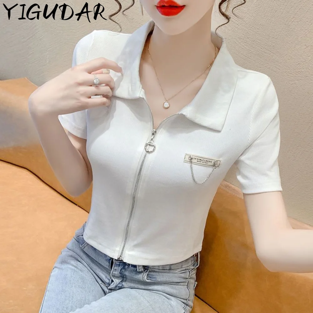 

2023 Women Long Sleeve V Neck Geometric Print Blouse Vintage Loose Polo Shirt Y2K Oversize Tops Elegant Zip Female body