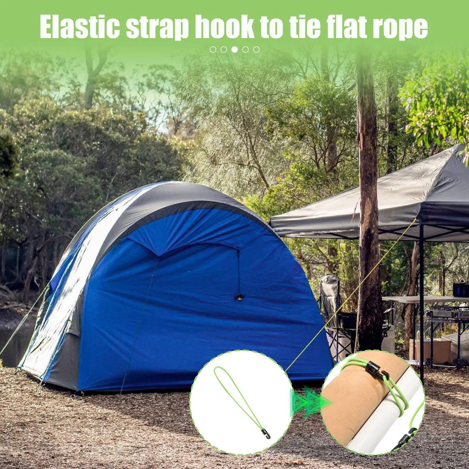 1PC Elastic BungeeCord Set Tied Rope High Elasticity Luggage Straps Rope for Bikes Tie Downs Camping & Cars Cord Tie