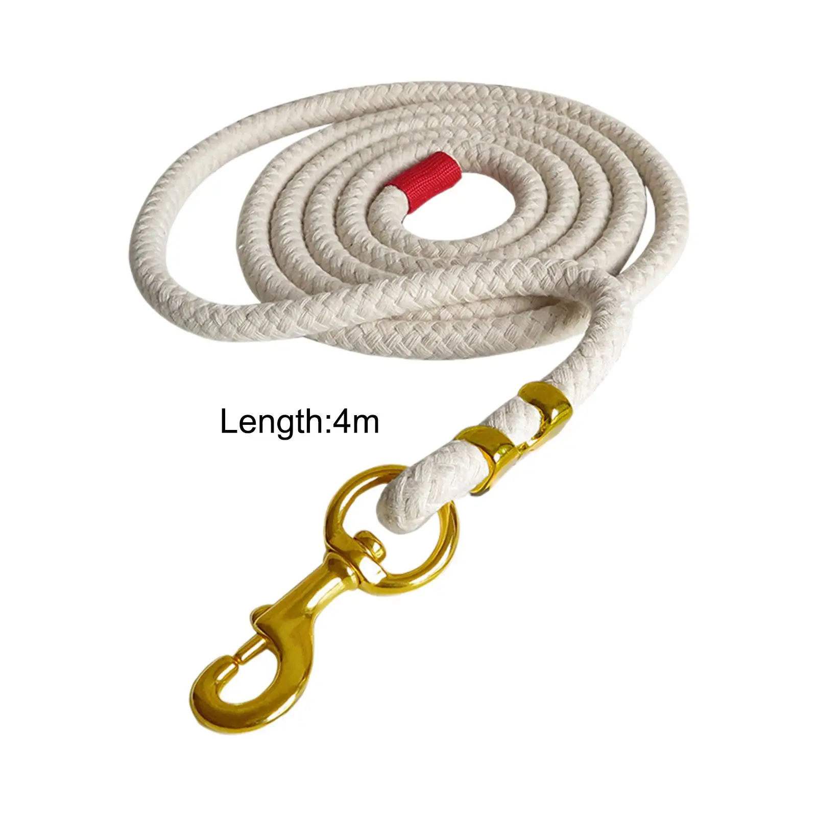 Horse Lead Rope Heavy Duty Long Attach to Halter or Harness for Livestock with Bolt Snap Equestrian Equipment Braided Horse Rope