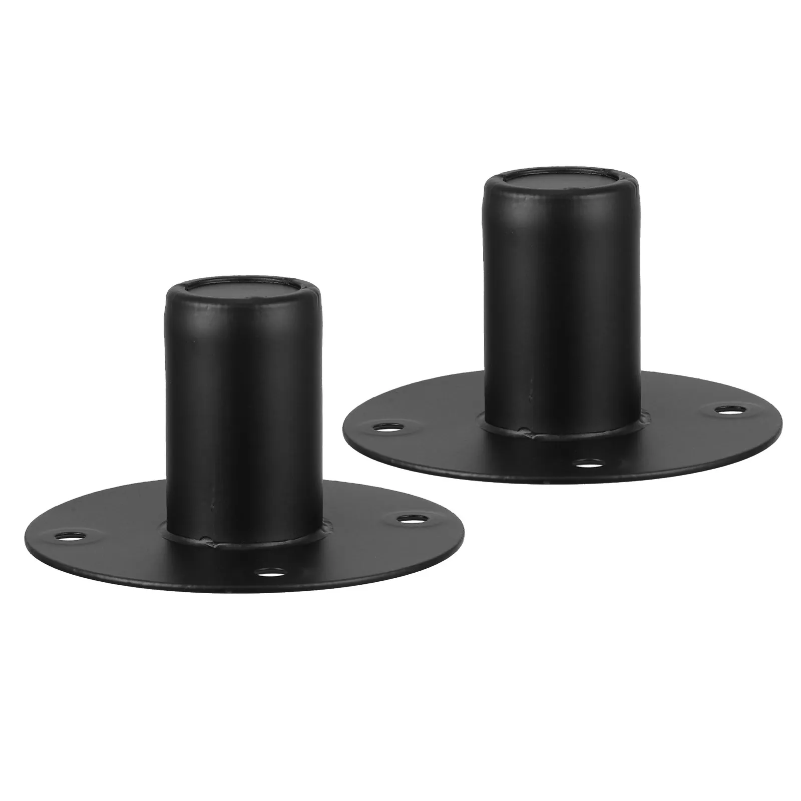 2Pcs 금속 스피커 스탠드 전문 오디오용 무대 마운트 철제 스피커 베이스 높이 조절 가능 미끄럼 방지 견고한 지지대