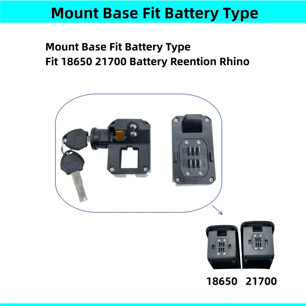 Reention Rhino 21700 18650 Ebike Battery Mount Base Battery Holder