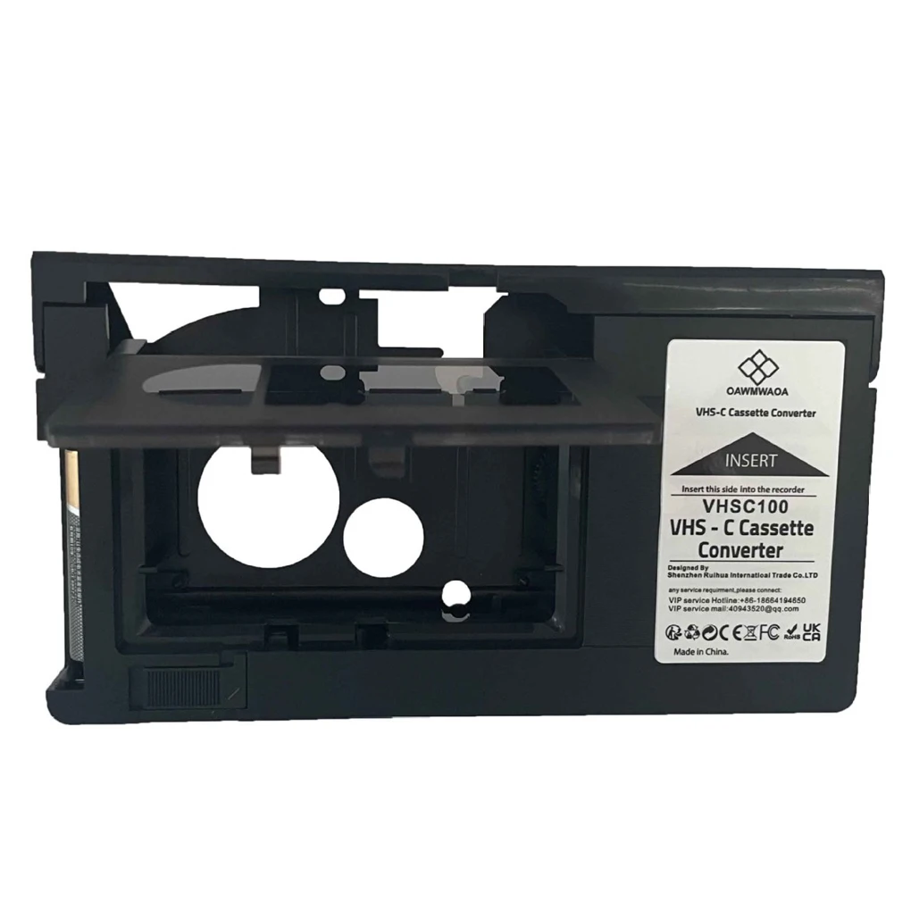 Cassette Converter For VHS-C SVHS Camcorders JVC RCA Panasonic Motorized VHS Adapter Not For MiniDV/Hi8 VHS-C Cassette Adapter