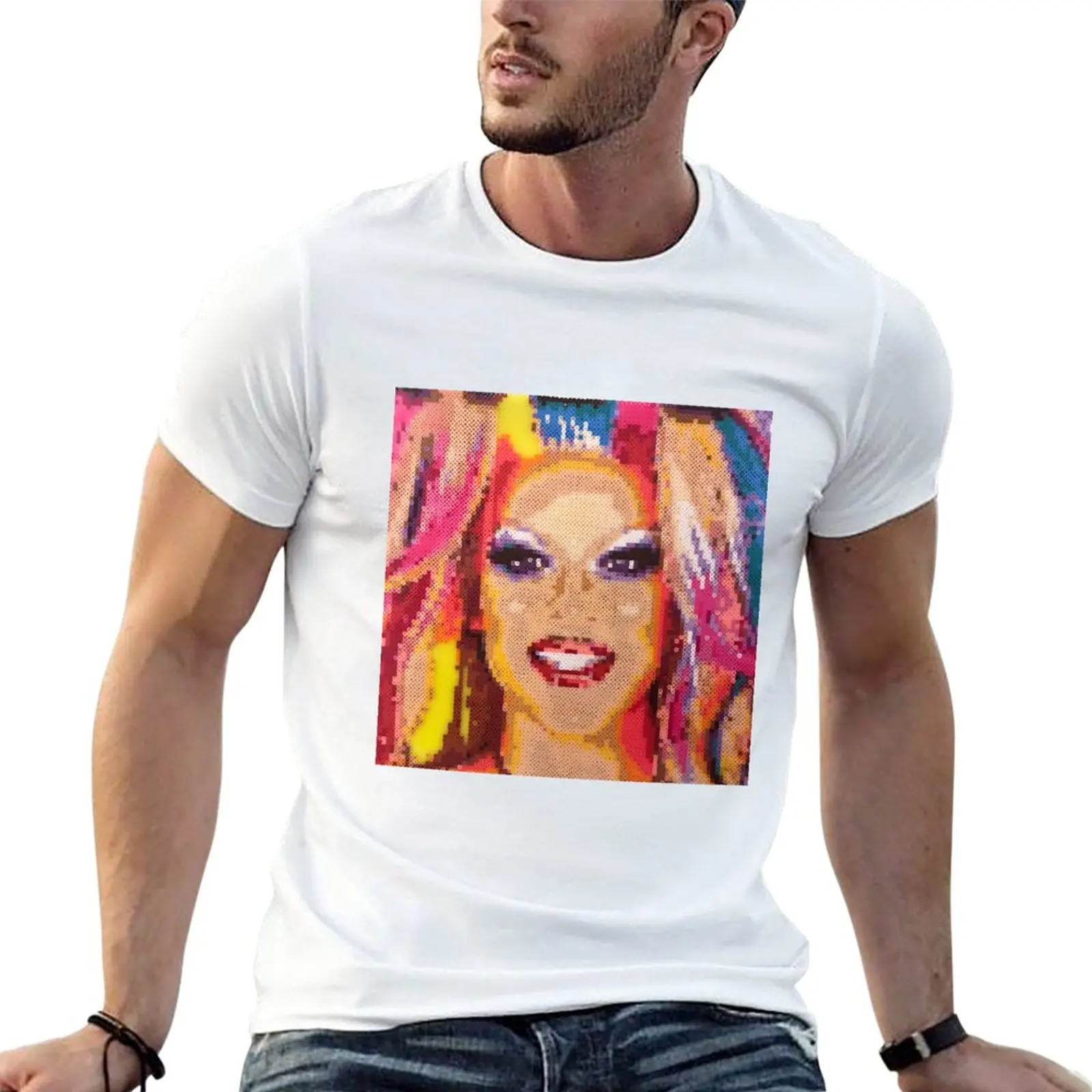 

Willam Belli fuse bead portrait given to Willam T-Shirt Short sleeve tee for a boy men clothes