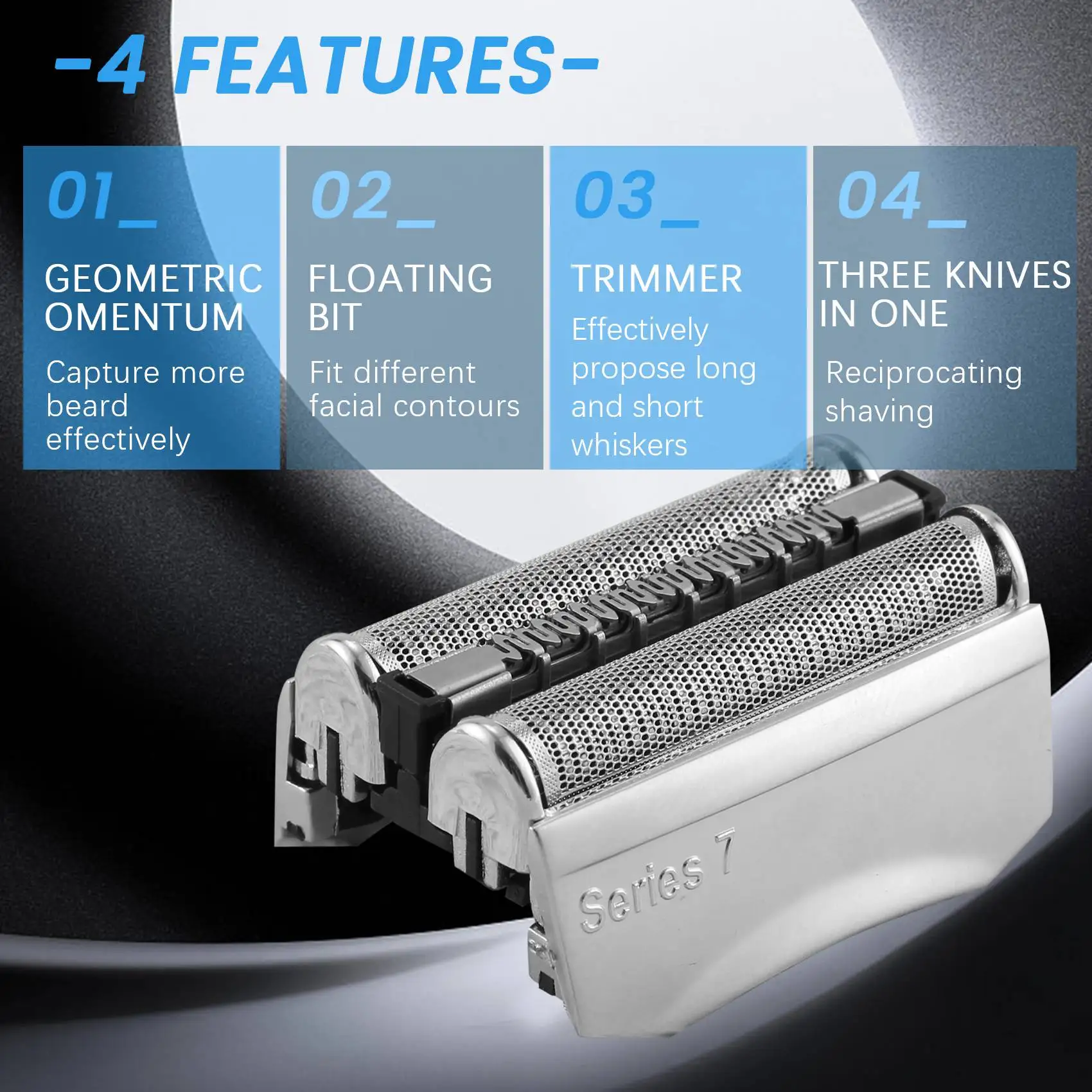 

70S Foil & Cutter Shaver Replacement Part for Braun Series 7 70S Shaver Foil Cartridge C ette Head