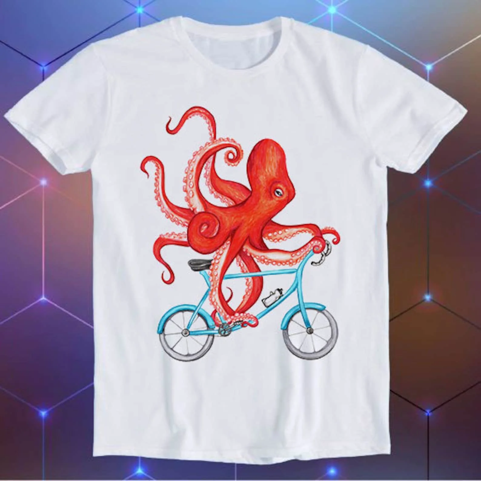 

Octopus On A Bicycle Parody Meme Movie Music Cool Funny Gift
