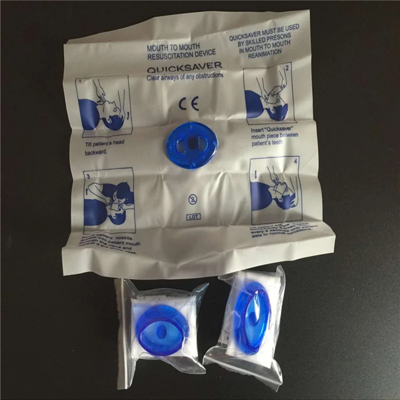 Portable Disposable CPR Mask Mouth To Mouth Quick Save for Travel Outdoor Camping First Aid Emergency Survival Kits Accessories