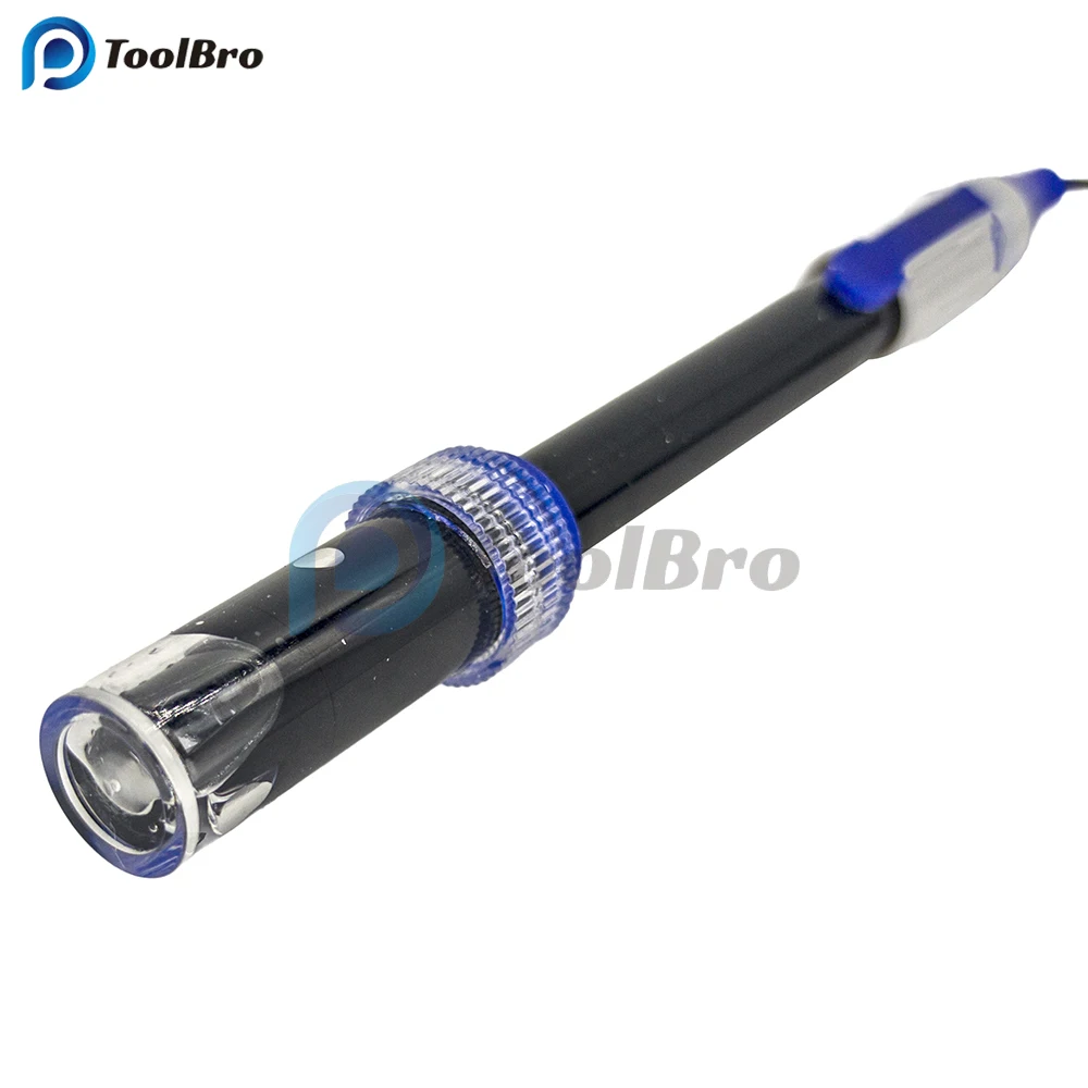E-201-C-9 Rechargeable PH Composite Electrode Probe BNC Connector 0-14 pH Ag AgC1 for Laboratory Experimental ph meter