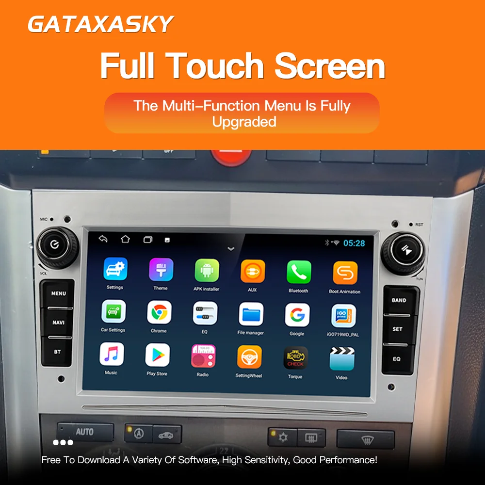 Автомагнитола GATAXASKY, мультимедийная система на Android, для Opel Vauxhall Astra H G J Antara vectra c b Vivaro Signum Astra H corsa c d zafira b