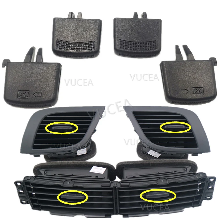 Center Air Duct Vent Nozzle Car Air Conditioning Outlet for Hyundai Accent Verna Solaris Valves