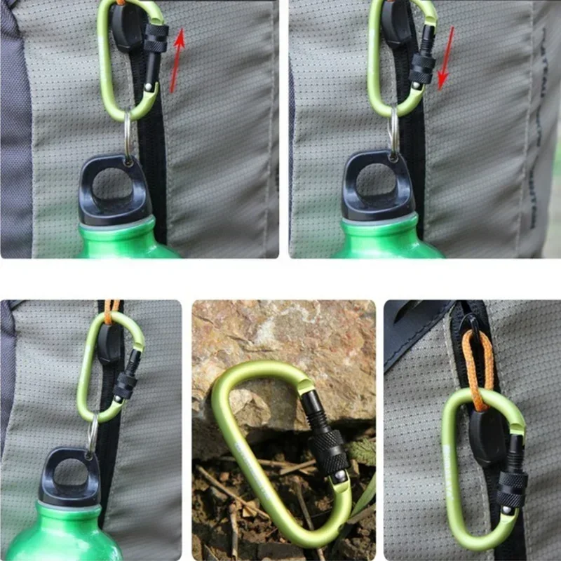 Climbing Carabiner 1Pcs Alloy Aluminum for Travel Camping