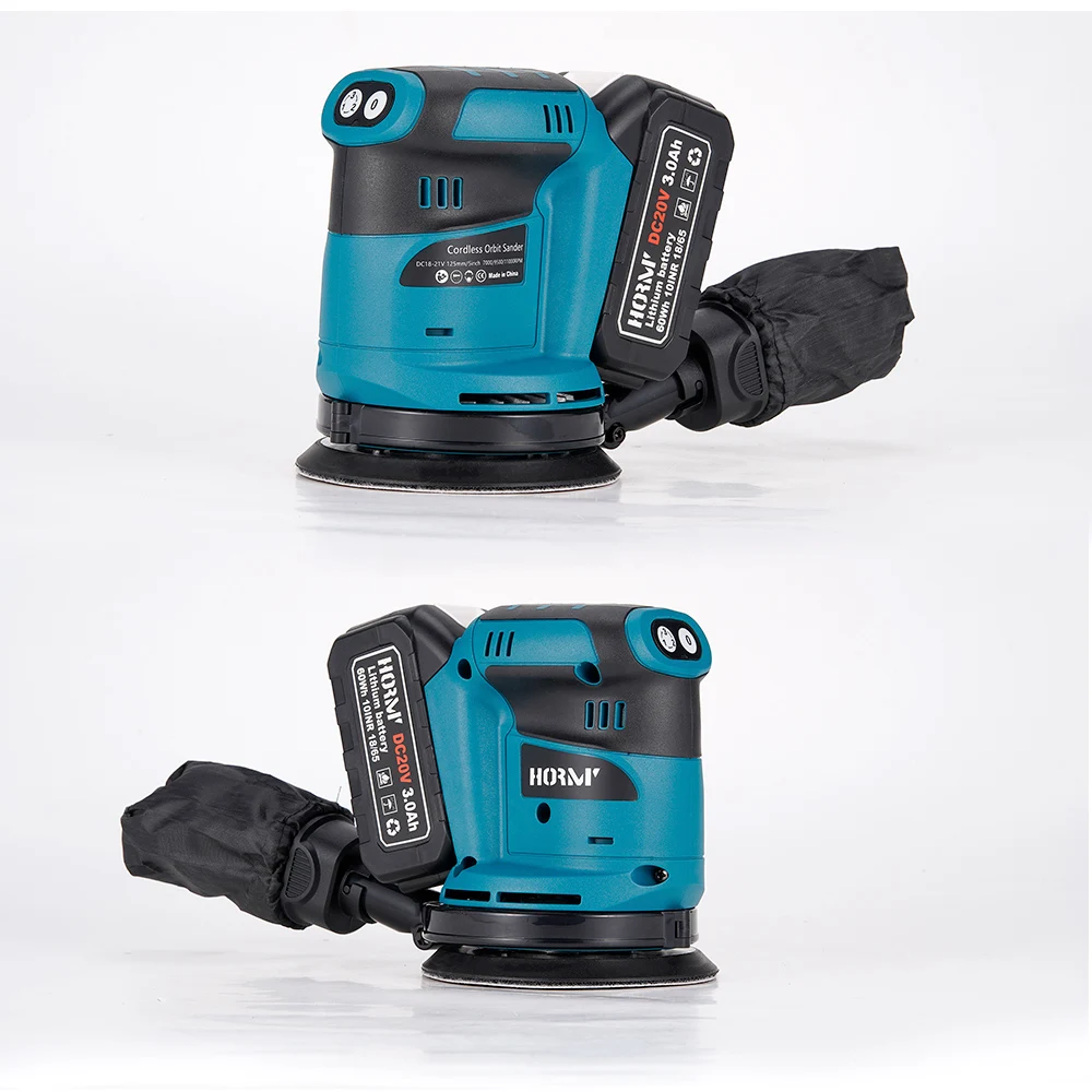 125mm Electric Sander Cordless Car Polisher Wood Grinder Polishing Grinding Sanding Machine 3 Speed Makita 18V Battery Tools electric grinder angle grinder electric sander cordless car polisher belt sander cordless sander pneumatic sander cordless grinder pneumatic grinder