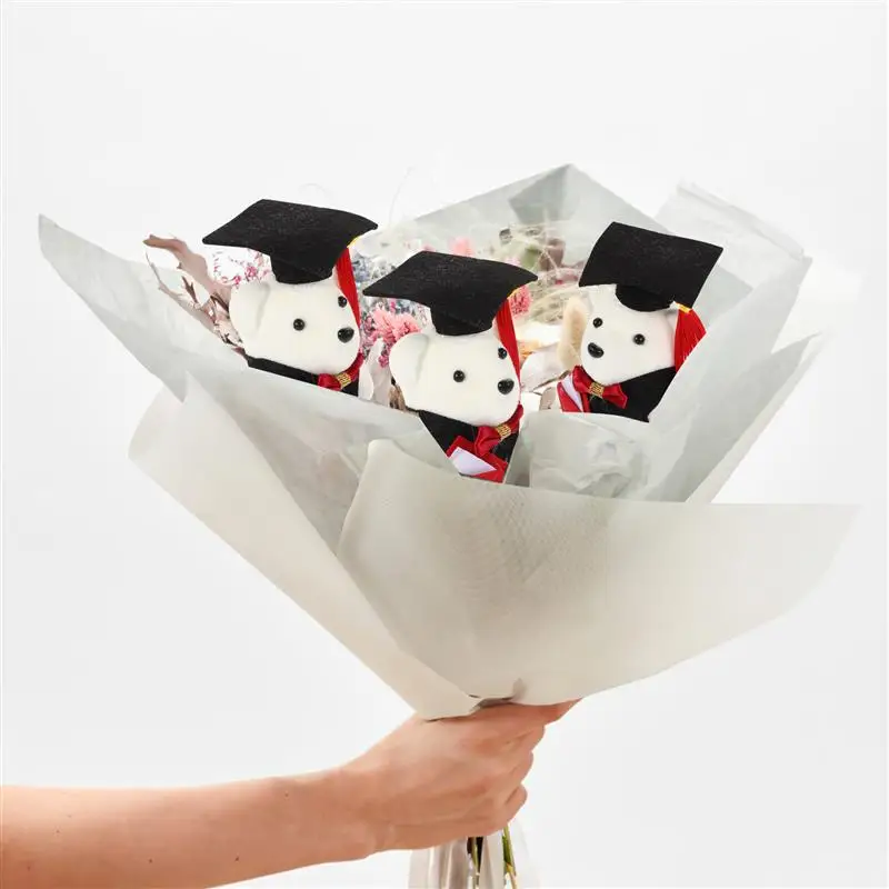 Bear Graduation Bouquet Decor 10pcs plush toys