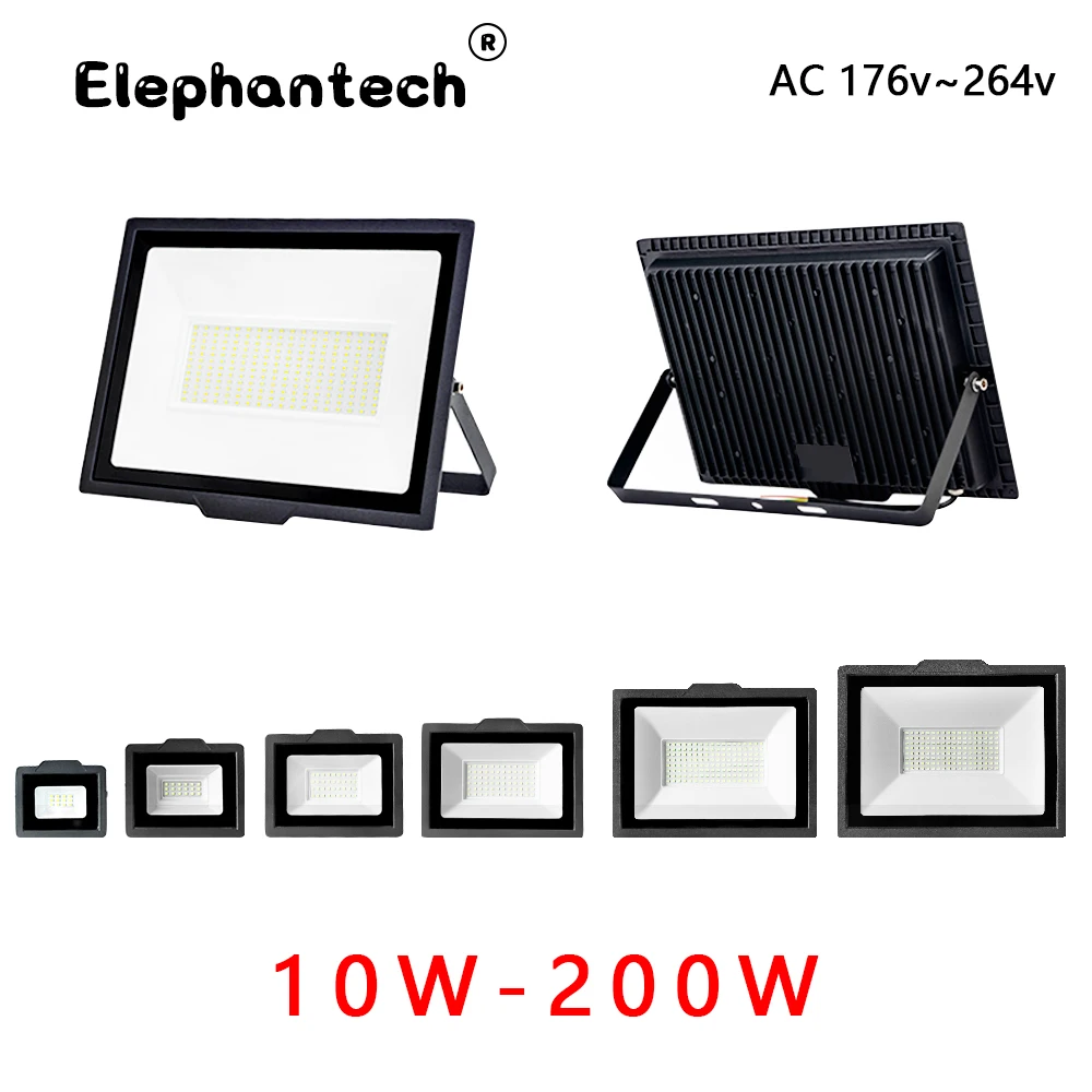 LED Flood Light AC 220V 30W 50W 100W 150W 200W High Brightness IP67 Waterproof Outdoor Lighting LED Spotlight Wall Floodlights