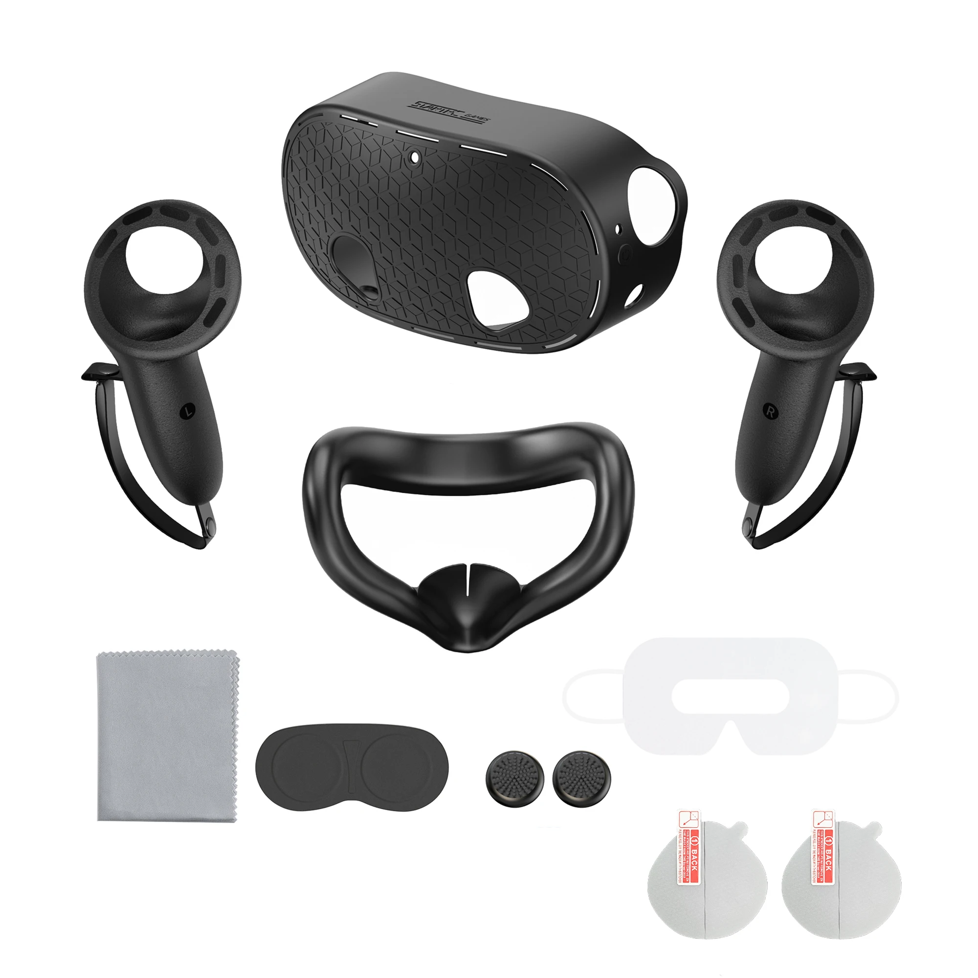 Silicone Soft Cover Set with Lens Cap & Controller Grip - VR Accessories Package