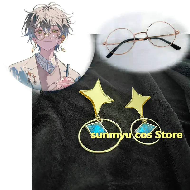 Nijisanji Luxiem Ike Vox Luca Spilla Cosplay Vtuber Ike Eveland Occhiali Cosplay