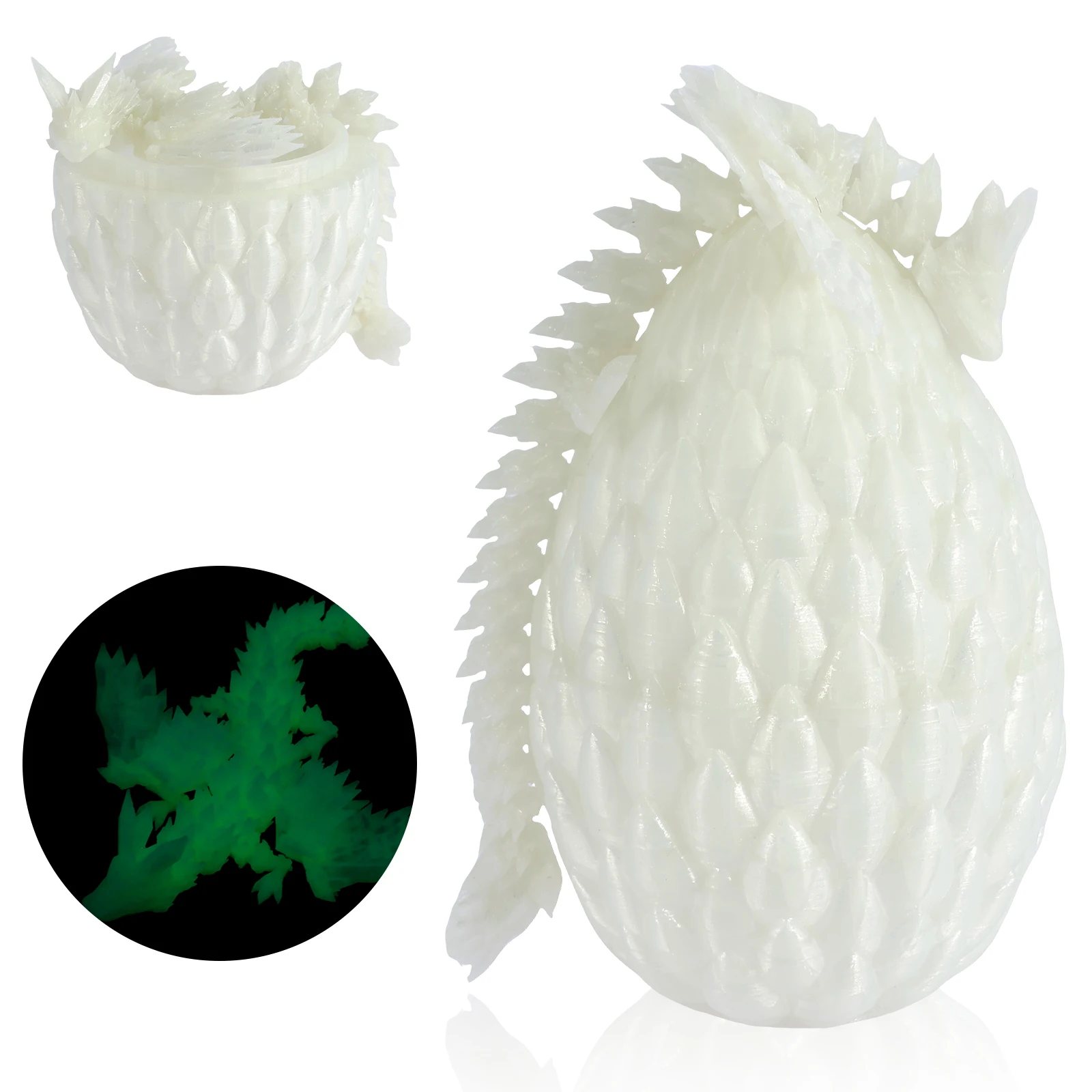 4PCS Juguete Fidget De Huevo Dragón Impreso En 3D,Dragón Articulado Impreso En 3D,Huevos De Dragóns En 3D Con Dragóns En El Interior,Juguetes De Dragons En 3D Para Niños