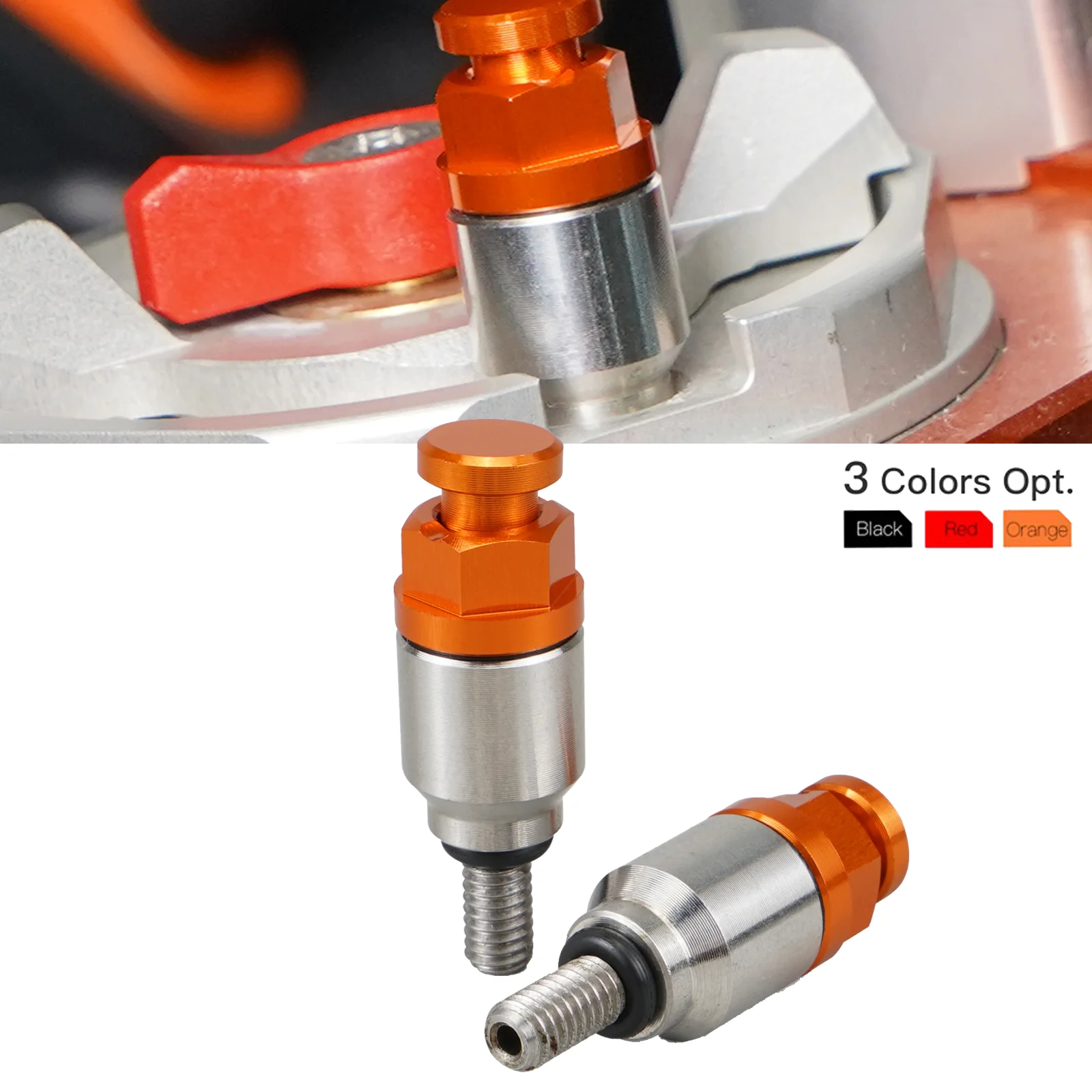 

M4x0.7 Fork Air Bleeder Valves Screw For KTM EXC EXCF SX SXF XC XCF XCW XCFW MXC SMR 85 125 150 250 300 350 450 500 525 530 690