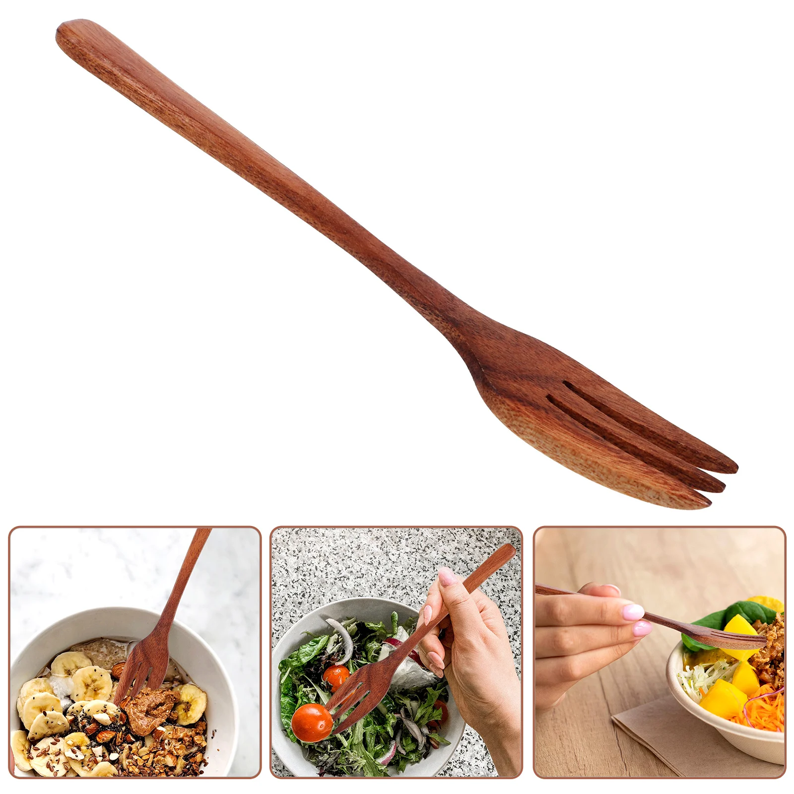 

Wood Mixing Fork Wooden Salad Fork Blending Fork Large Cooking Fork Farmhouse Kitchen Utensils Vegetable Fruit Salad Bbq