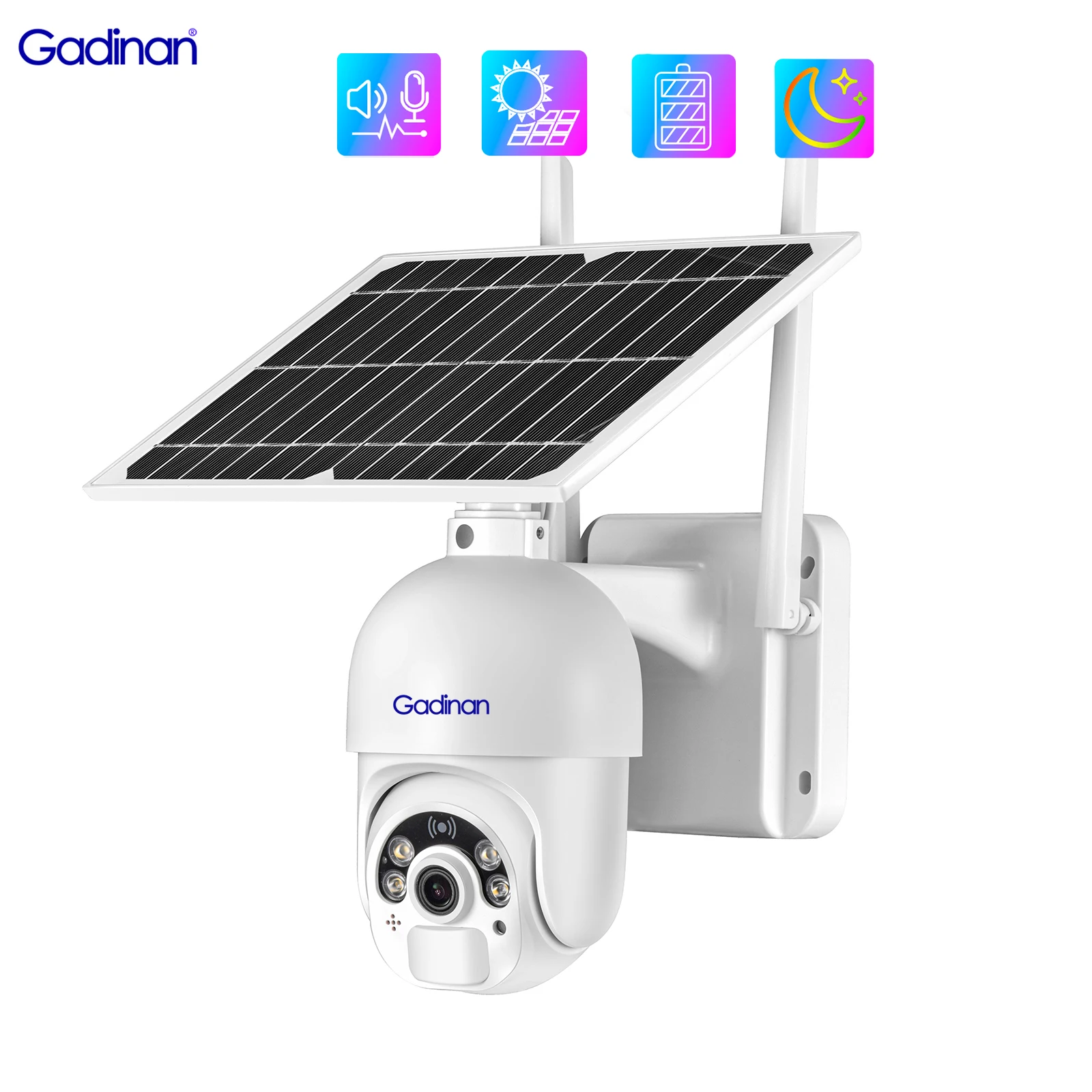 

Wi-Fi 4G IP мини-камера 1080P AI Обнаружение человека наружная безопасность беспроводной мониторинг двунаправленный звук цветное ночное видение CCTV