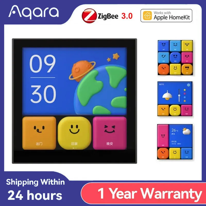 Nuovo Aqara Smart Switch S1E Smart Home Touch Control Scene Panel Led Touch Panel Controllo Vocale Interruttore Remoto Homekit Aqara App