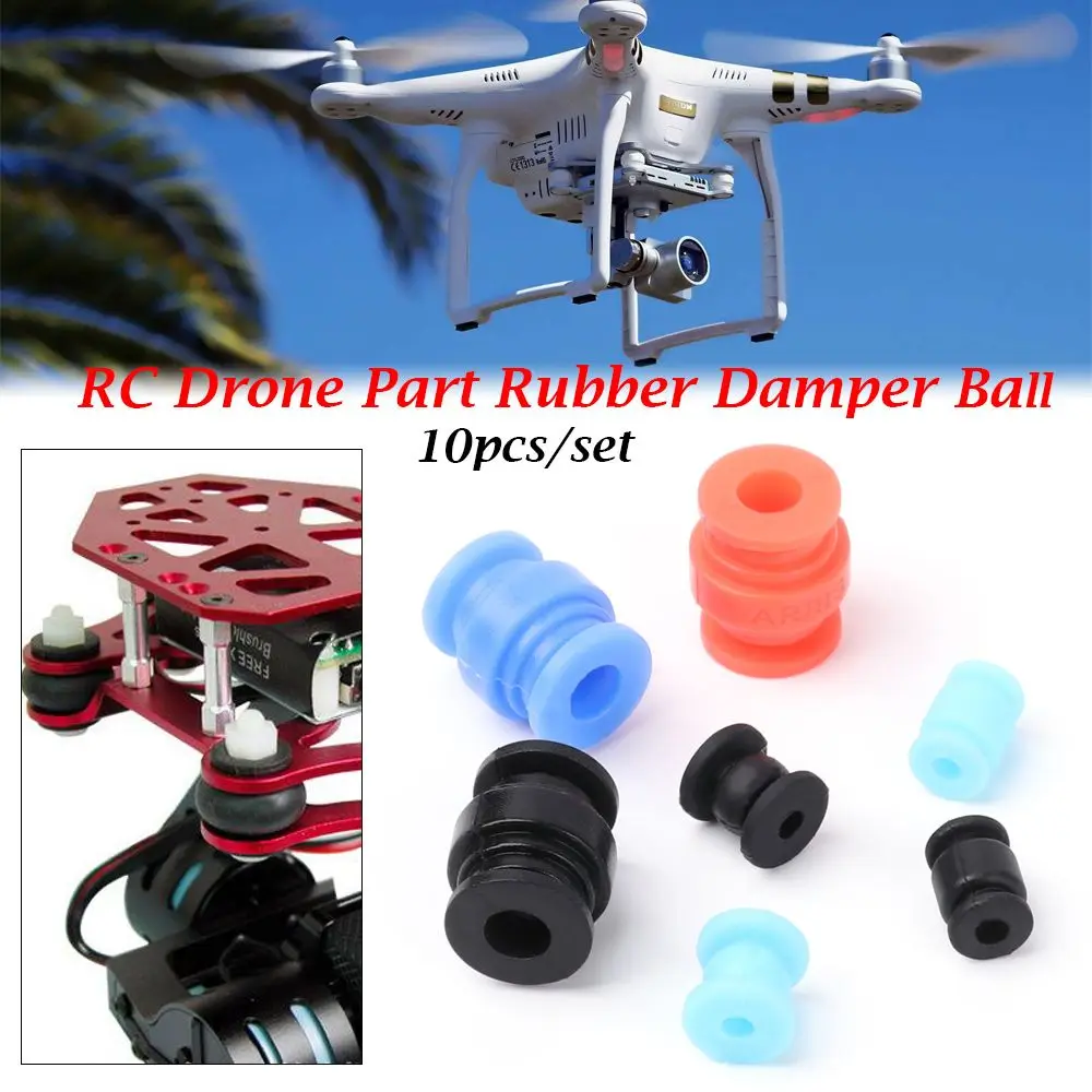 10pcs Soft Mount Flight Controller FPV Quadcopter Anti Vibration Shock Absorption Balls Rubber Damper Ball Silicone