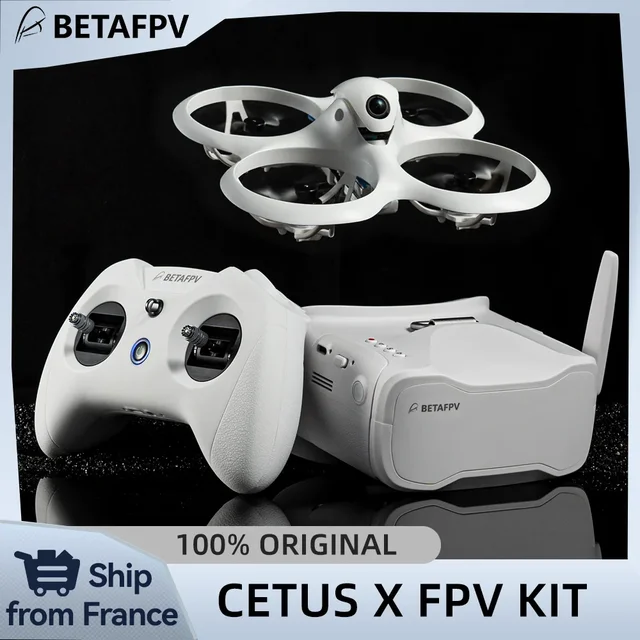Kit FPV BETAFPV Cetus X version ELRS RTF, drone de course, 3 émetteurs radio, lunettes FPV VR03, quadricoptère RC C04, mini drone, 4 batteries 1