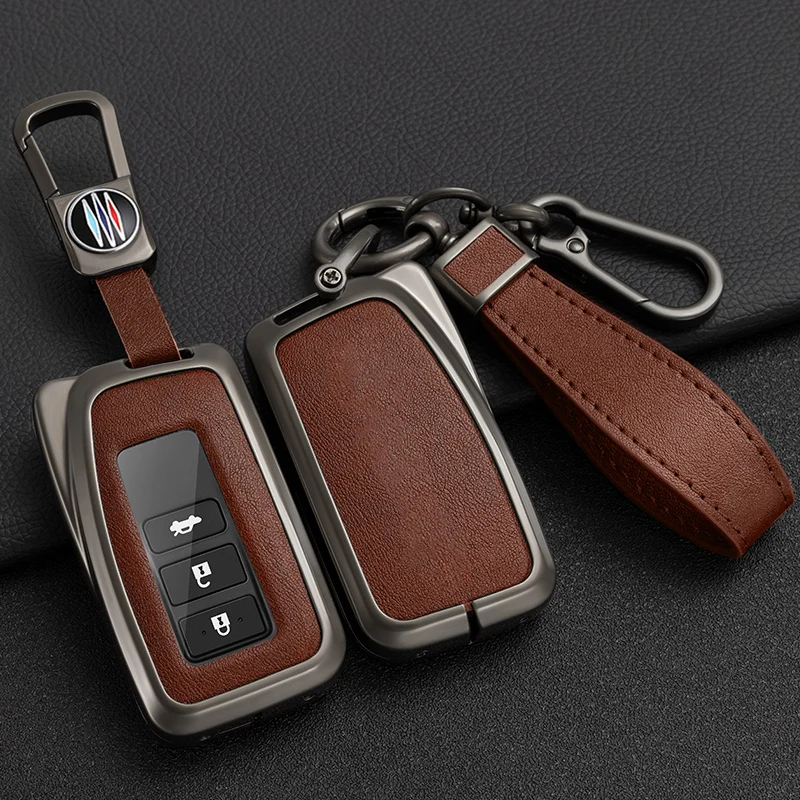 Premium Car Key Cover Case with Keychain and Keyring Accessories