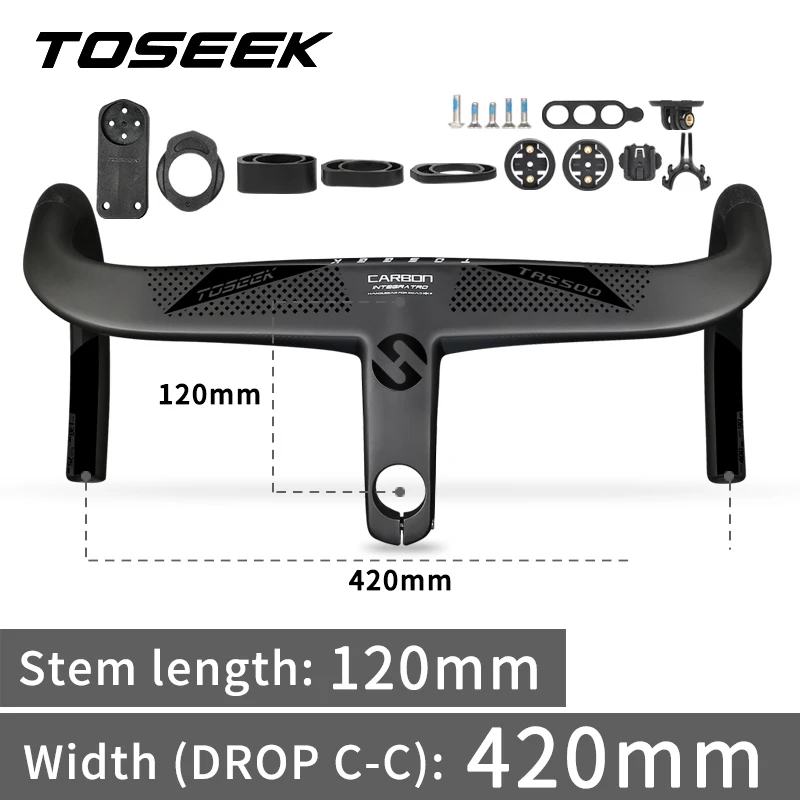 パーツ TOSEEK TR5500 TOSEEK TR5500 フル内部ケーブルルーティング道路自転車ハンドル