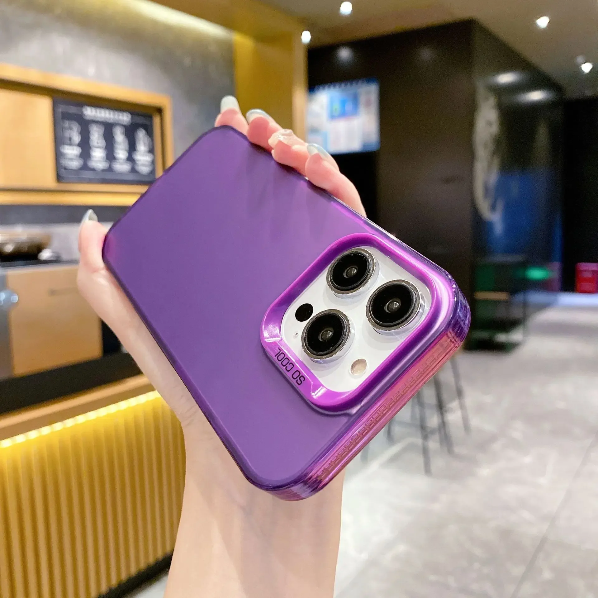 Luxury Matte Plating PC+TPU Phone Case For iPhone 15 14 Plus 13 12 11 Pro Max Shockproof Smartphone Protector Back Cases Cover