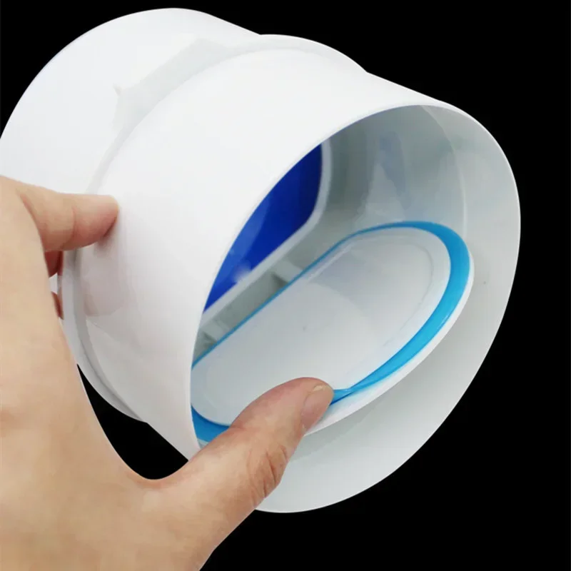 PVC Exhaust Fan Check Valve Round Pipe Backdraft Damper 75/110mm Air Duct Ventilation Grill for Bathroom Kitchen Accessories 1PC
