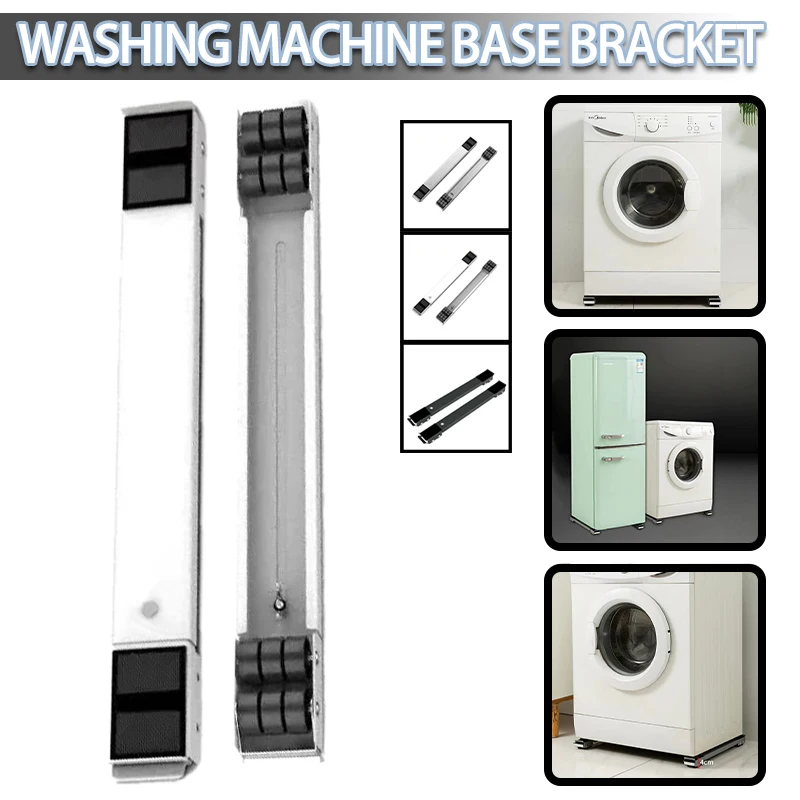 

Washing Machine Stand Base Roller Multi-function Movable Base Pulley Brake Base Bracket Bathroom Kitchen Accessories