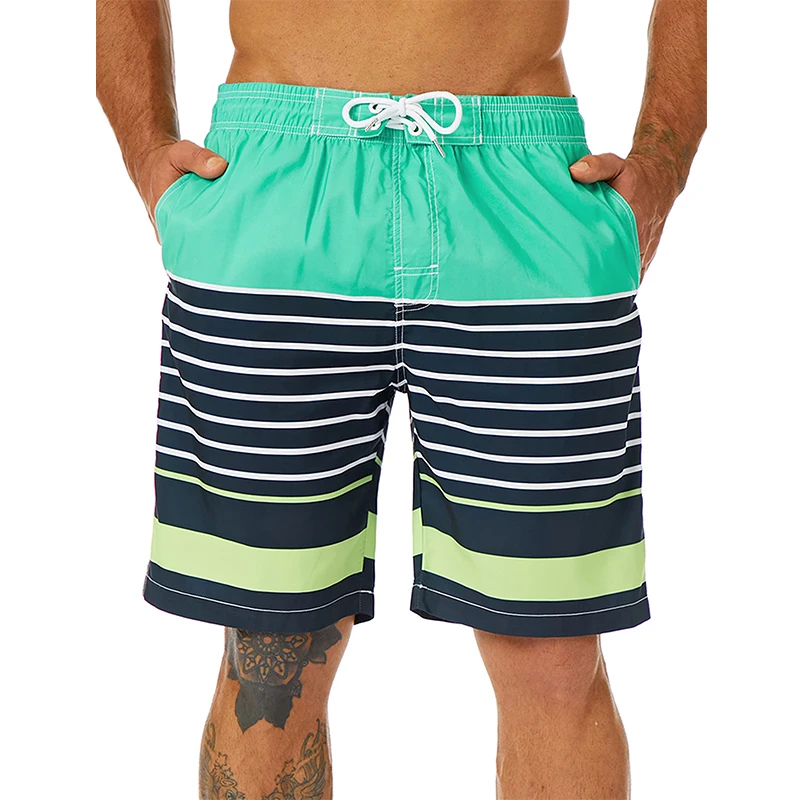 Stripe Graphic Board Shorts 3D Printed y2k Casual Beach Shorts Swimsuit homme 2023 Summer Hawaii Surfing Short Pants Swim Trunks 5
