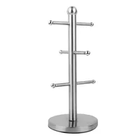 Cup Storage Mug Rack Tea Cup Organizer Tree Cup Storage Stainless Steel Mug Rack Tree Shape Storage Tea Cup Holder Organizer 1