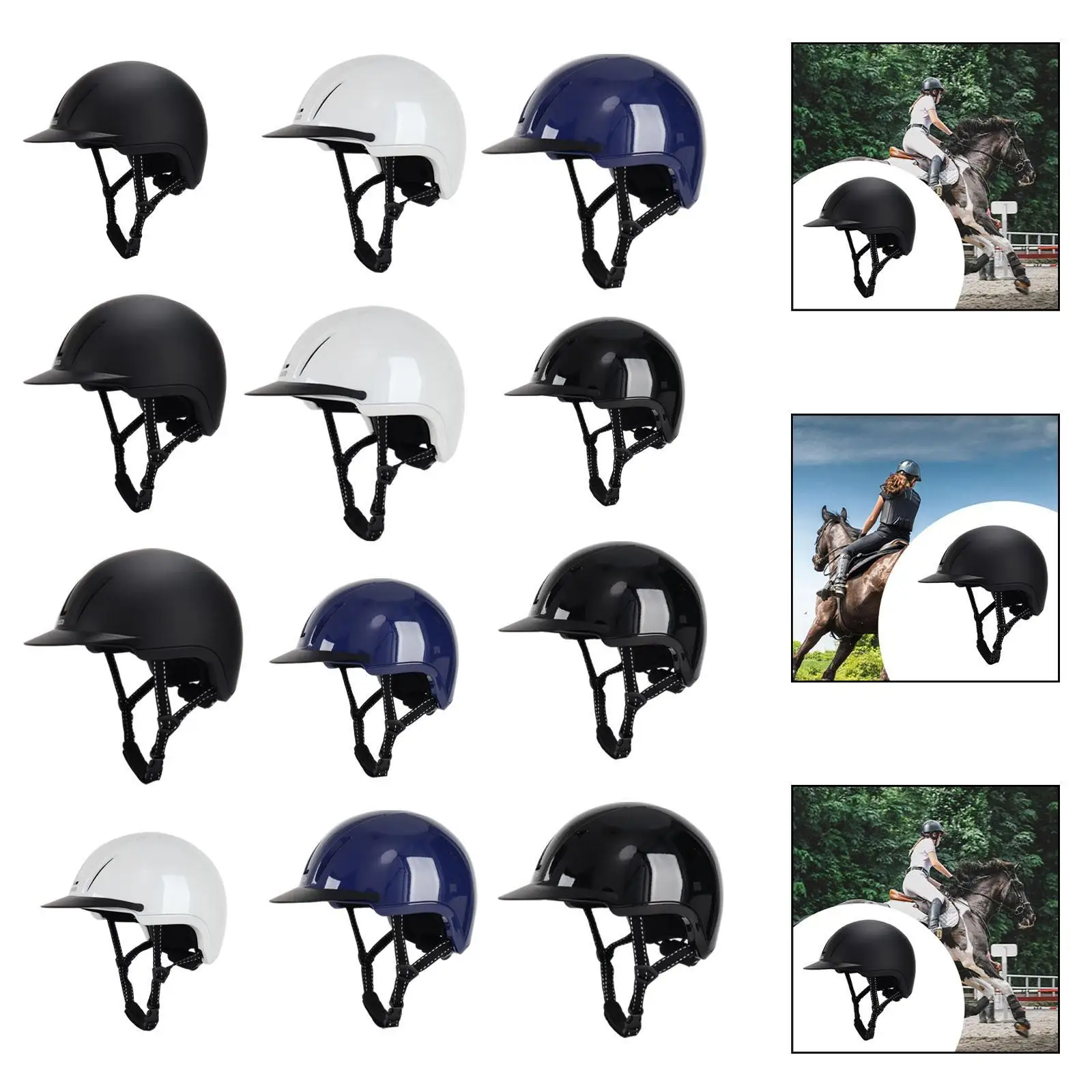 Equestrian Helmet Comfortable Equestrian Supplies Multifunction Gear Summer Professional Starter Hat Horse Equipment