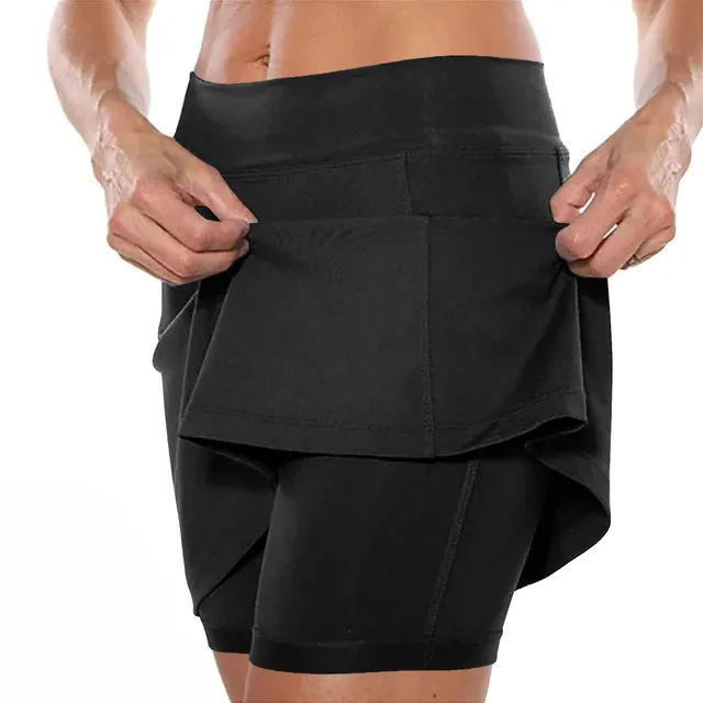 Elastic Yoga Culottes For Women Print Athletic Shorts Lightweight