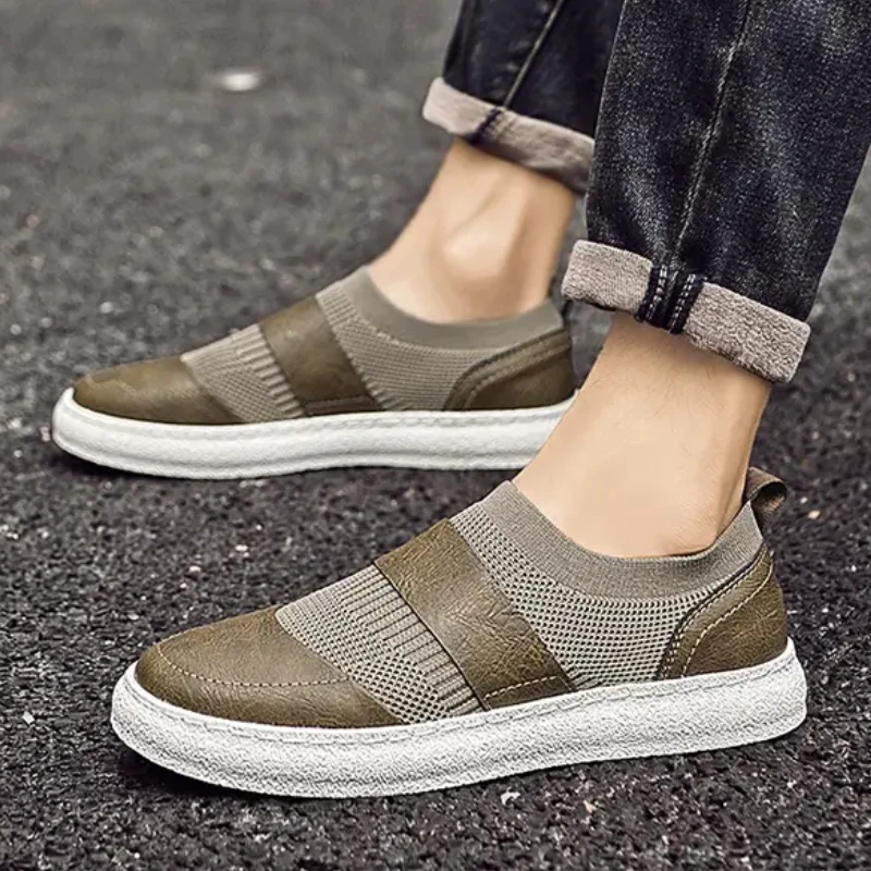 

Мужские сетчатые дышащие спортивные шорты, легкие кроссовки на толстой подошве, с круглым носком, Удобная нескользящая обувь на плоской подошве для ходьбы