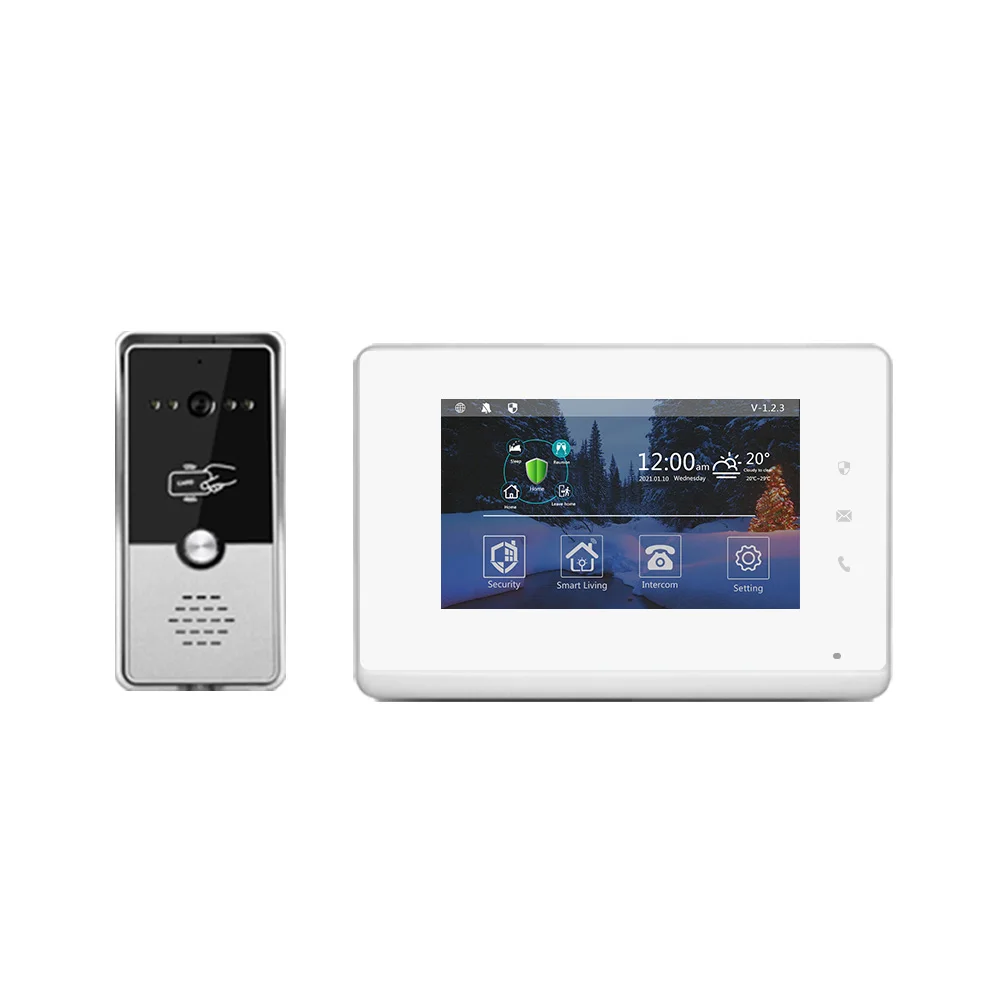 

2023 LANBON 7 inch Control panel Intergrated Video door phone video intercom system, smart home and Alarm system