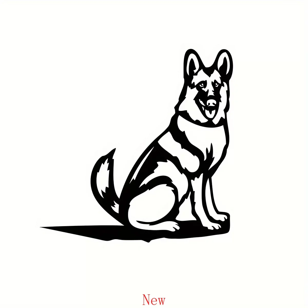

Promotion 1pc Metal German Shepherd Silhouette Puppy Dog Decoration Yard Decor Sign Cutout Rustic Outdoor Garden Decor Gift Dog