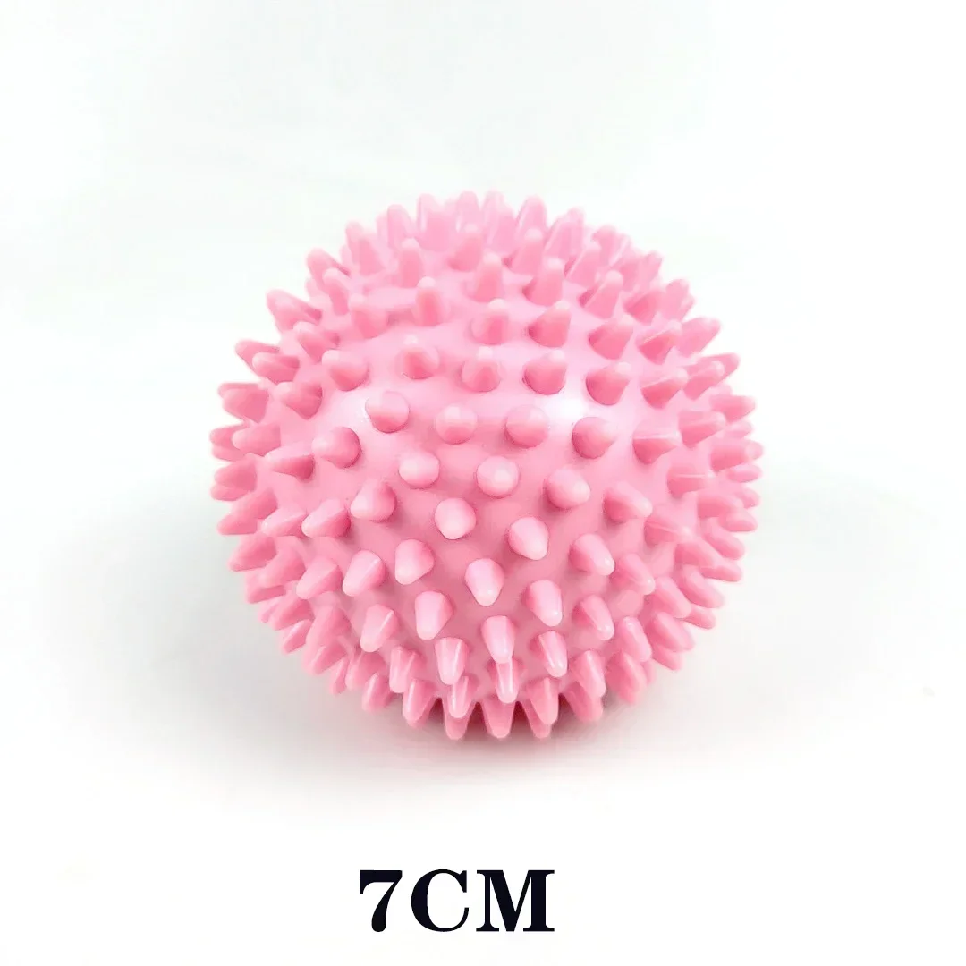 Durable PVC Spiky Massage Ball Trigger Point Sport Fitness Hand Foot Pain Relief Plantar Fasciitis Reliever Hedgehog 7cm Balls