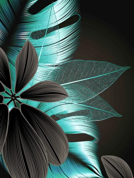 thumbnail image 1 of EverShine - Cuadro de diamantes con flores y cuentas, bordado en mosaico 5D, imagen abstracta de diamantes de imitación, bordado de hojas, decoración para el hogar, 1 of 5