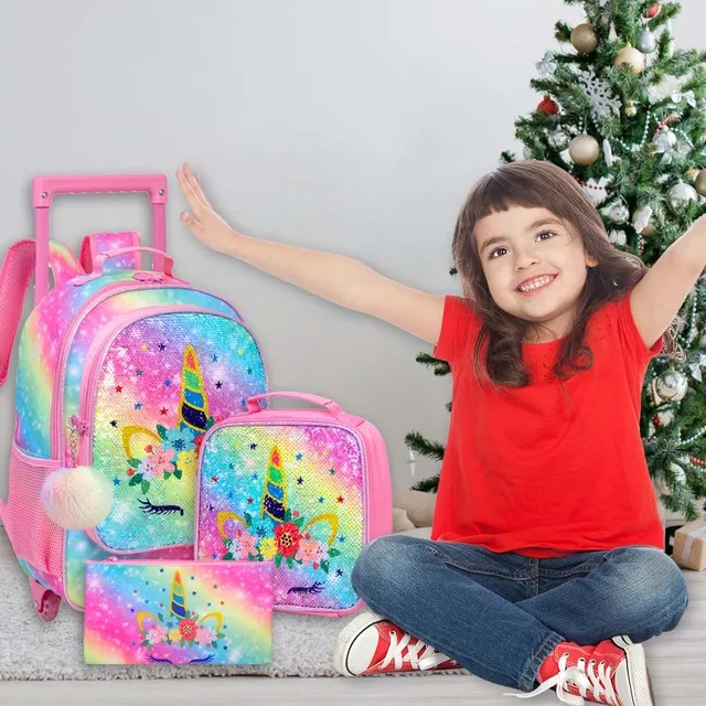 Borsa A Tracolla Unicorno Con Paillettes - Per Bambine E Ragazze - Colorata - Foto 12